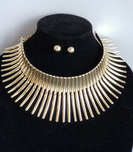 Gold Bold Statement Neck Piece