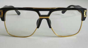 Gold & Clear Trim Glasses