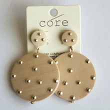 Wooden Circle Earrings