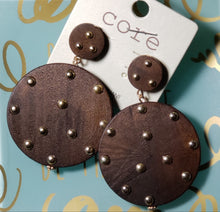 Wooden Circle Earrings